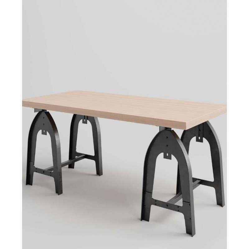 Bukowy stół na metalowych nogach Kobyłka