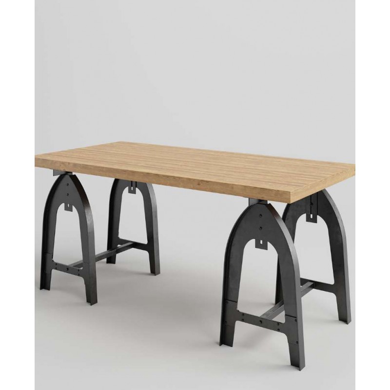 Dębowy stół na metalowych nogach Kobyłka